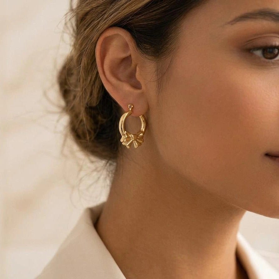 Aurelia Bow Hoop Earring