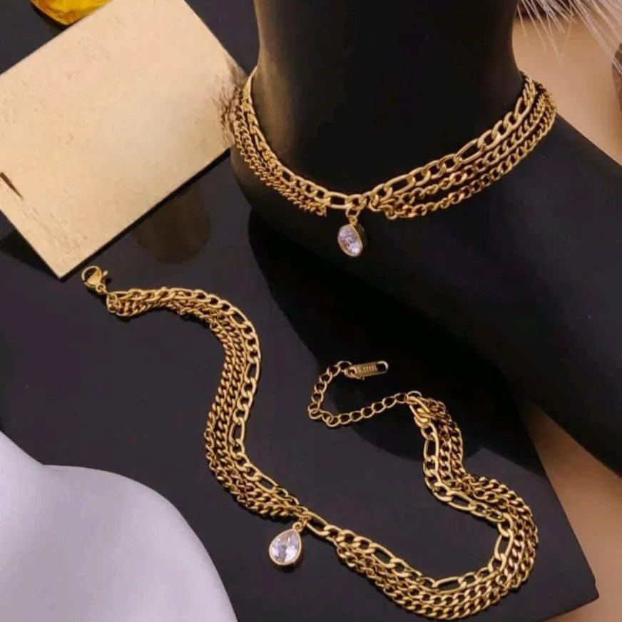 Dazzling Gold Chain Anklet