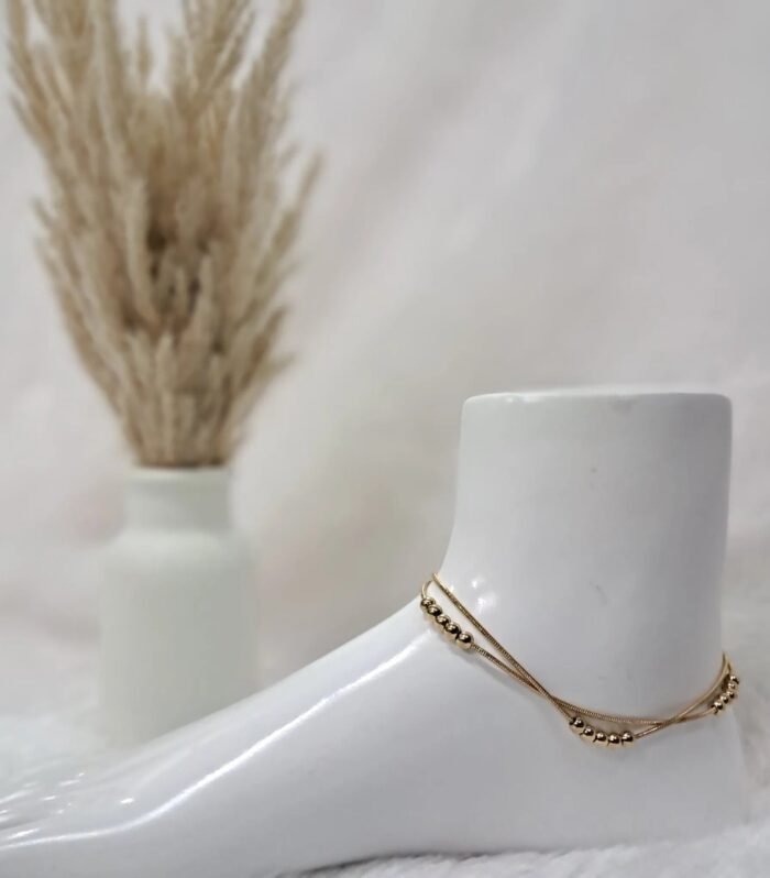 Gold Ball Anklet