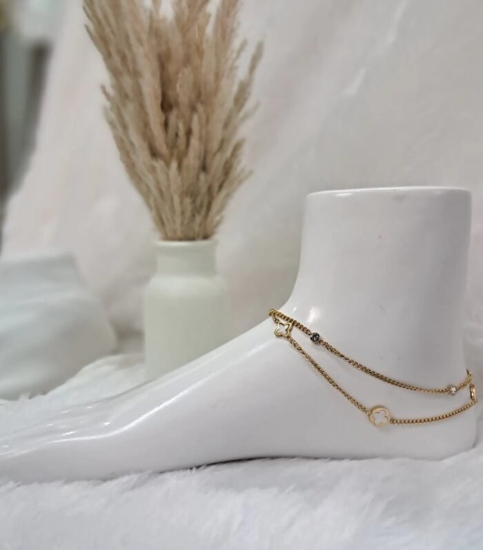 Gold Flower Anklet