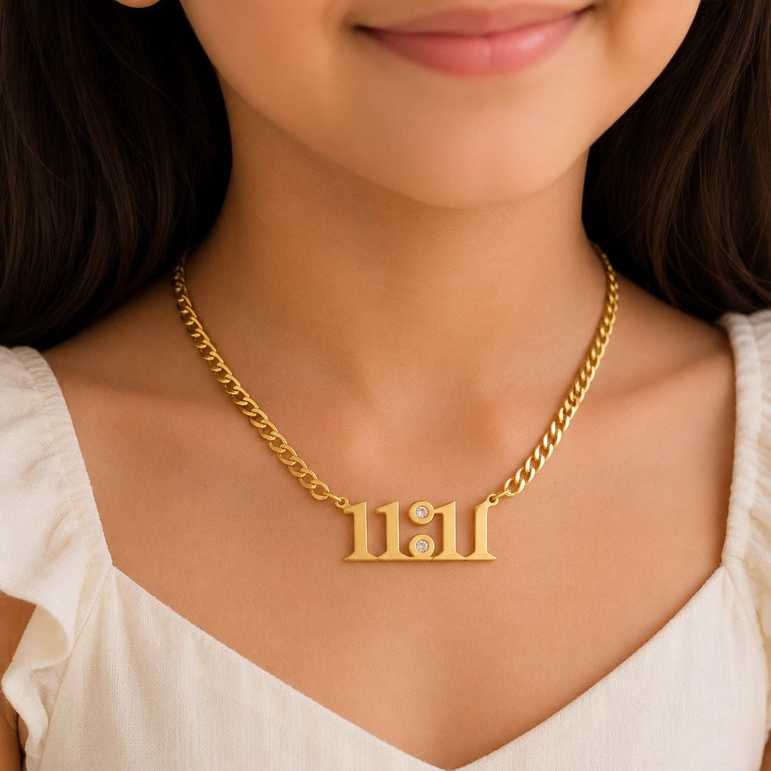 Lucky Number 111 Gold Necklace