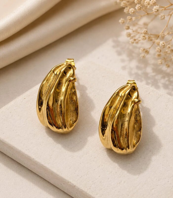 Luxe Sculpted Gold Earrings