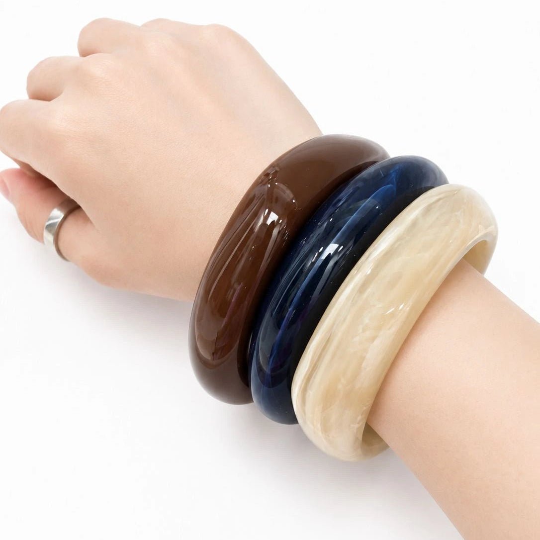 Midnight Ivory Resin Kada Combo