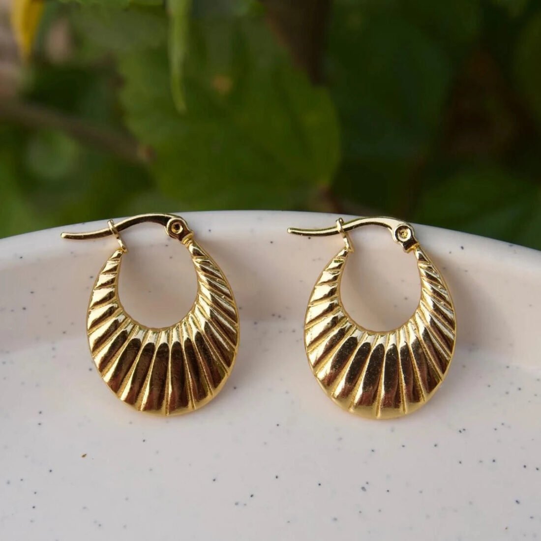 Solstice Radiant Gold Hoop Earrings