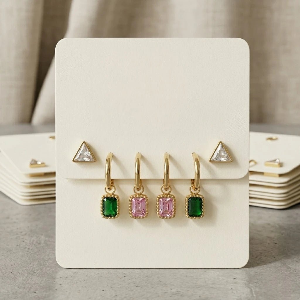 Veloura Gem Charm Earrings