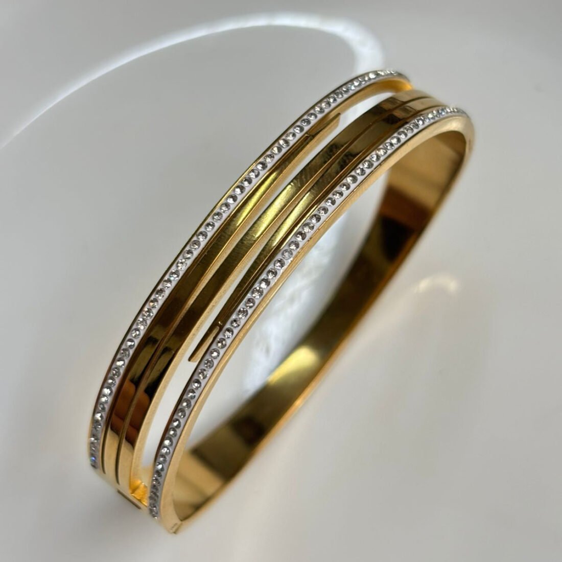 Gold Diamond Triple  Kada
