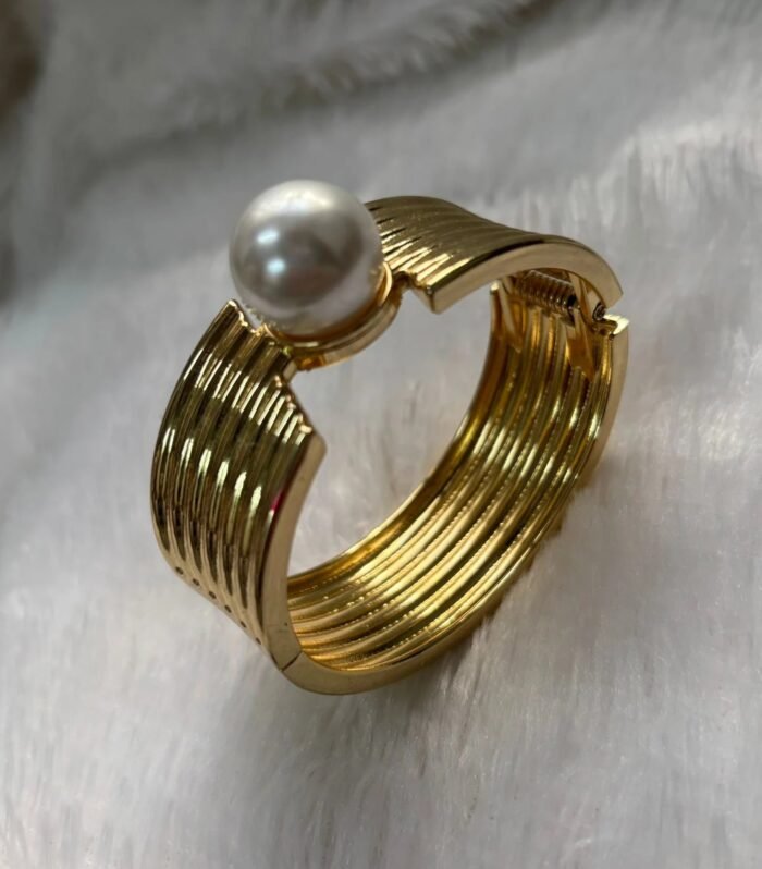 Pearl Ridge Royale Gold Finish Kada