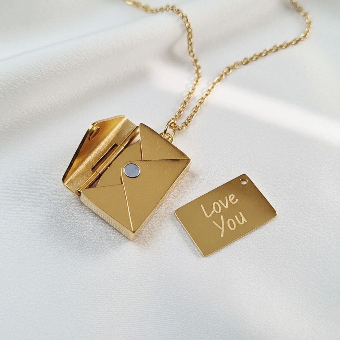 Secret Love Letter Envelope Necklace