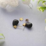 Midnight Luxe Teardrop Stud Earrings