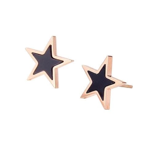 Midnight Star Outline Stud Earrings