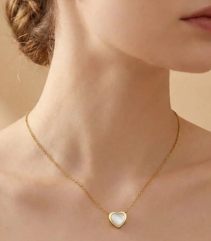 Heart Gold Charm Necklace