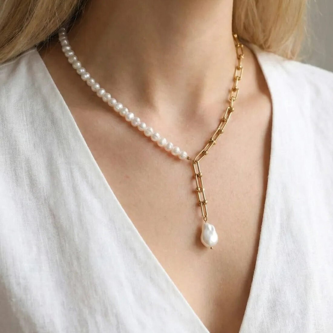 Pearl Gold Necklace