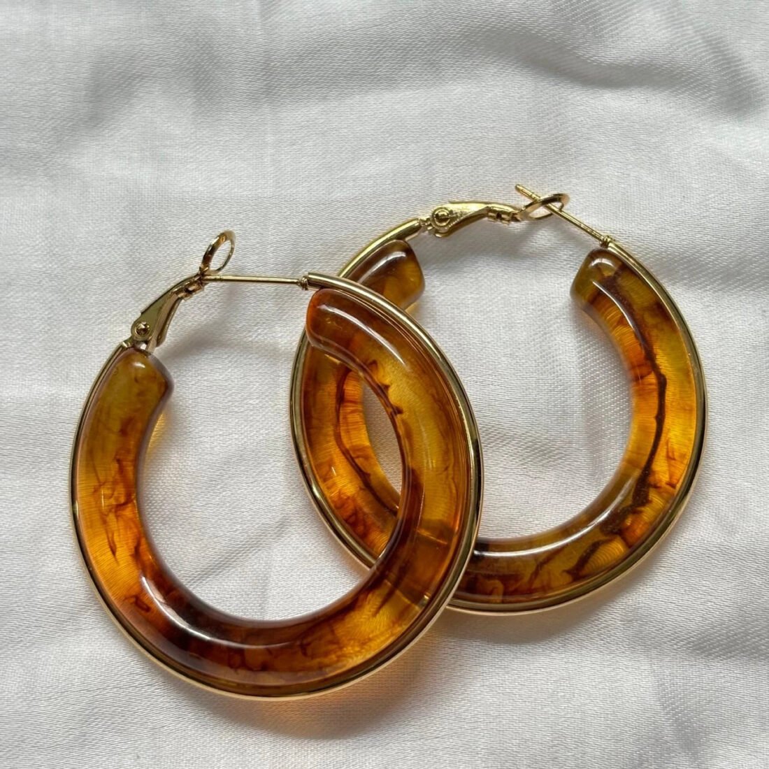 Amber Luxe Hoop Earrings