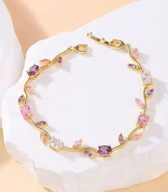 Blush Amethyst Vine Bracelet
