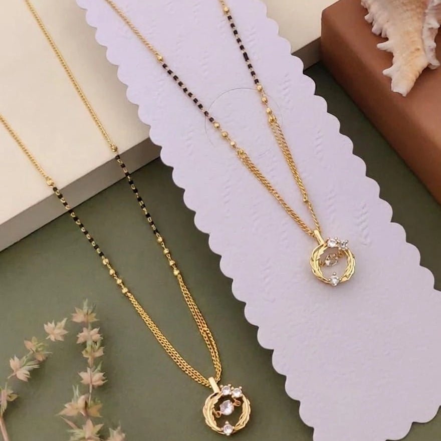 elestial Orbit Charm Mangalsutra