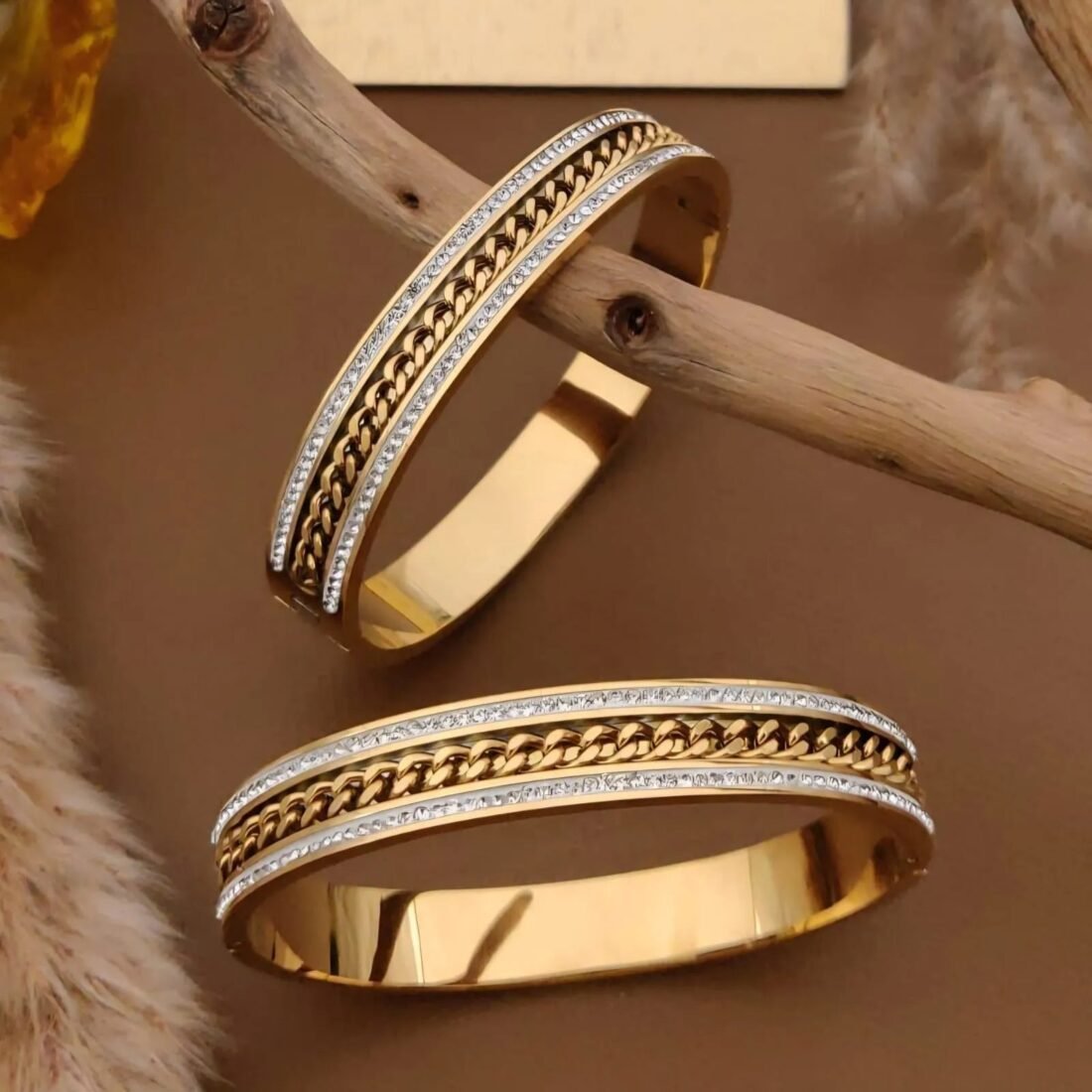 Golden Lattice Sparkle Kada