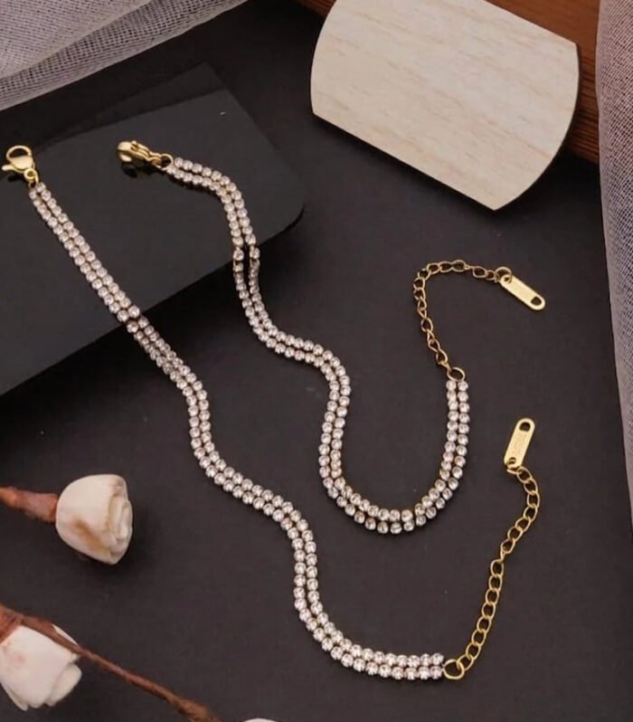 Crystal Duo Chain Bracelet