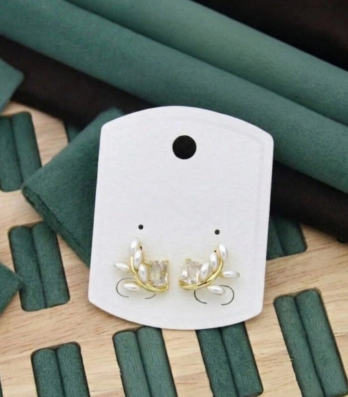 Crystal Vine Hoop Earrings