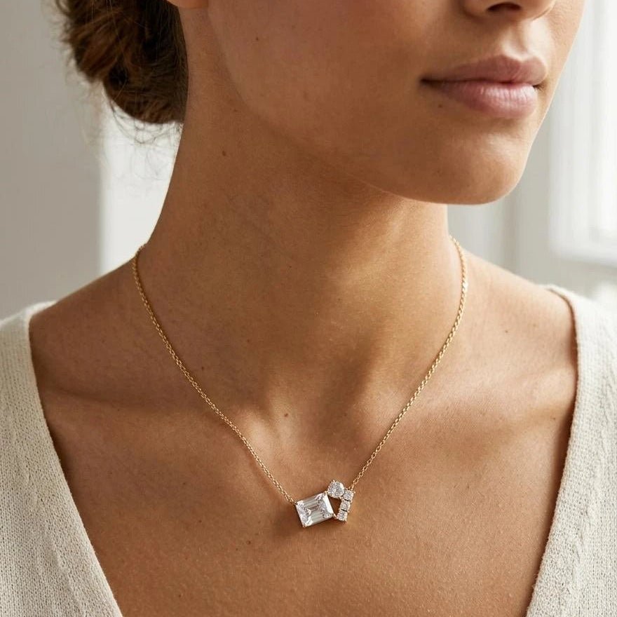 Crystal Lock Elegance Necklace