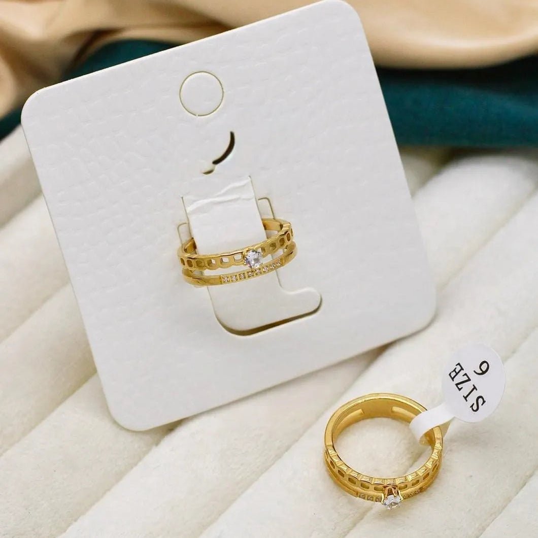 Celestia Luxe Crystal Band Ring
