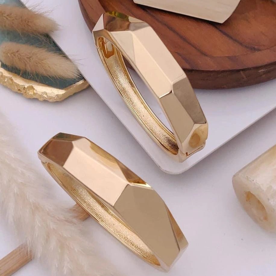 Elvaro Facet Gold Kada