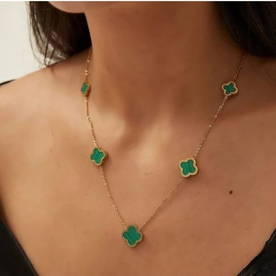 Emerald Clover Luxe Necklace
