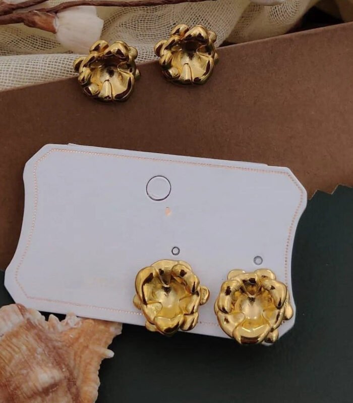 Golden Bloom Stud Earrings