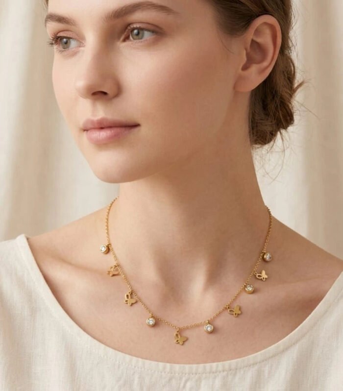 Golden Butterfly Charm Tanmaniya