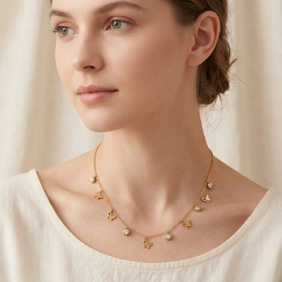 Golden Butterfly Charm Tanmaniya