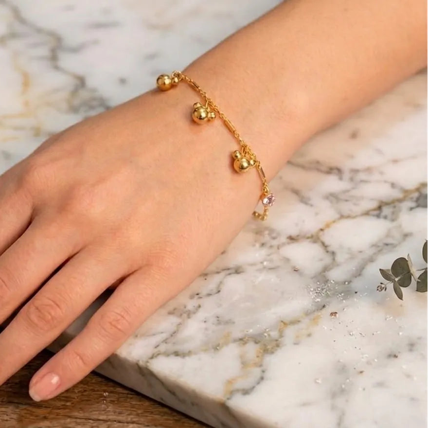 Golden Charm Orb Bracelet