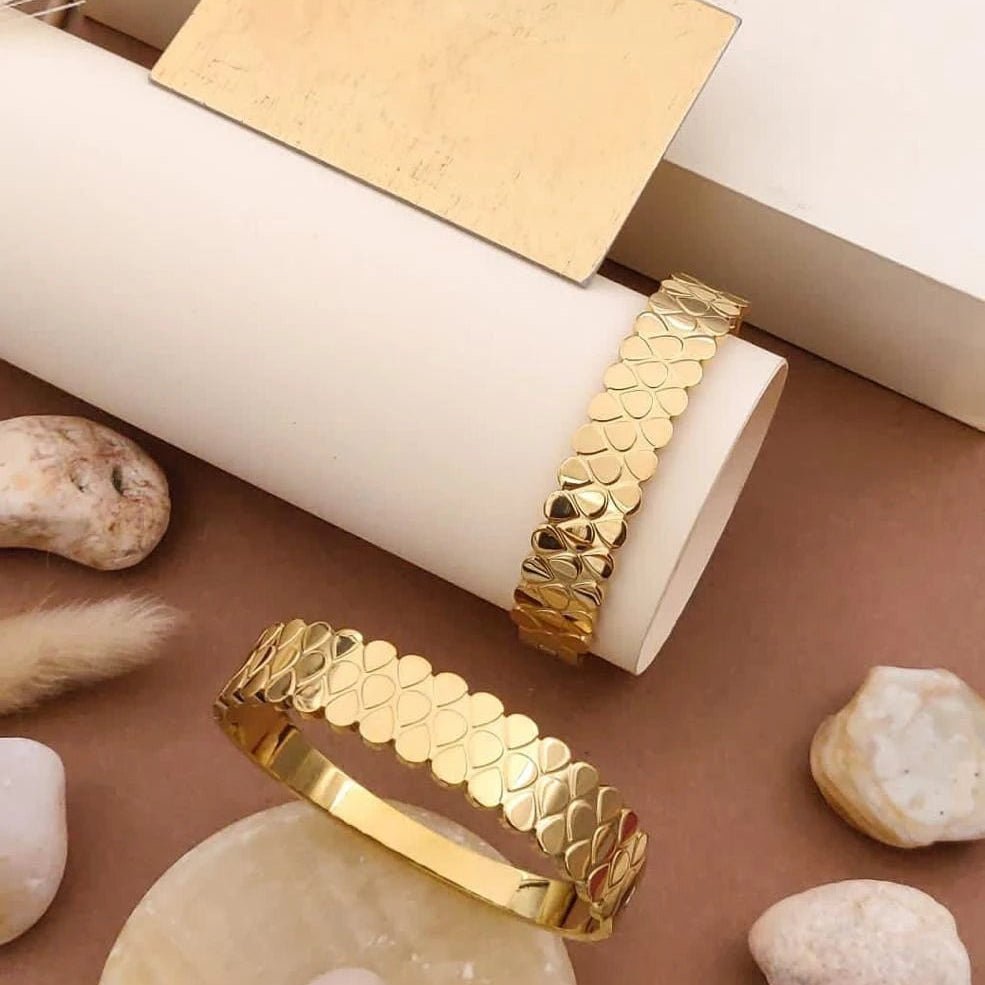 Serpella Luxe Gold Scale Kada