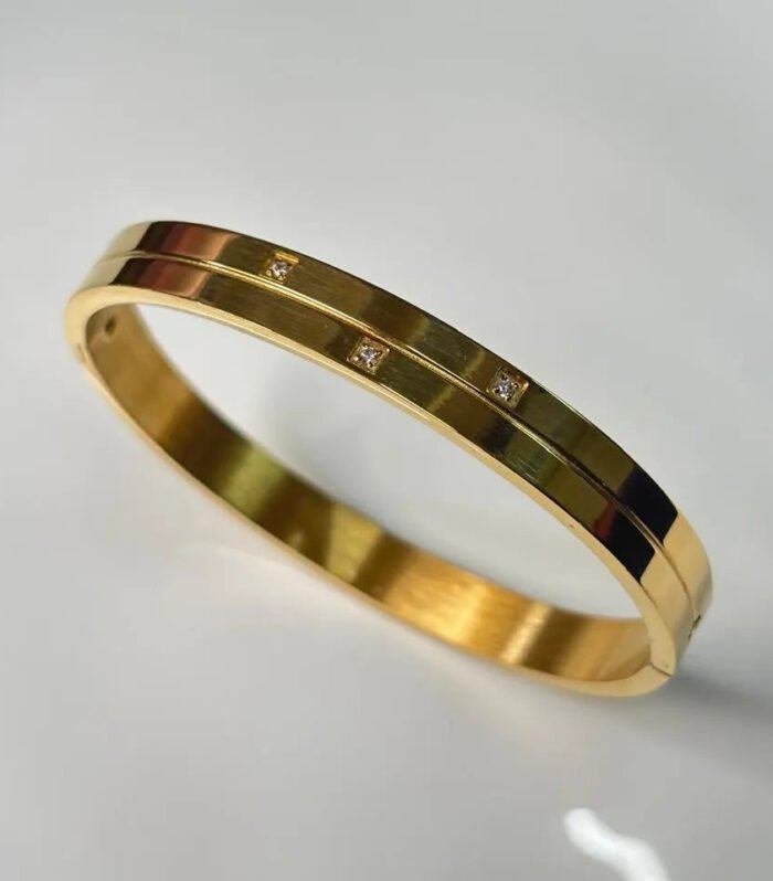 Golden Diamond Studded Kada
