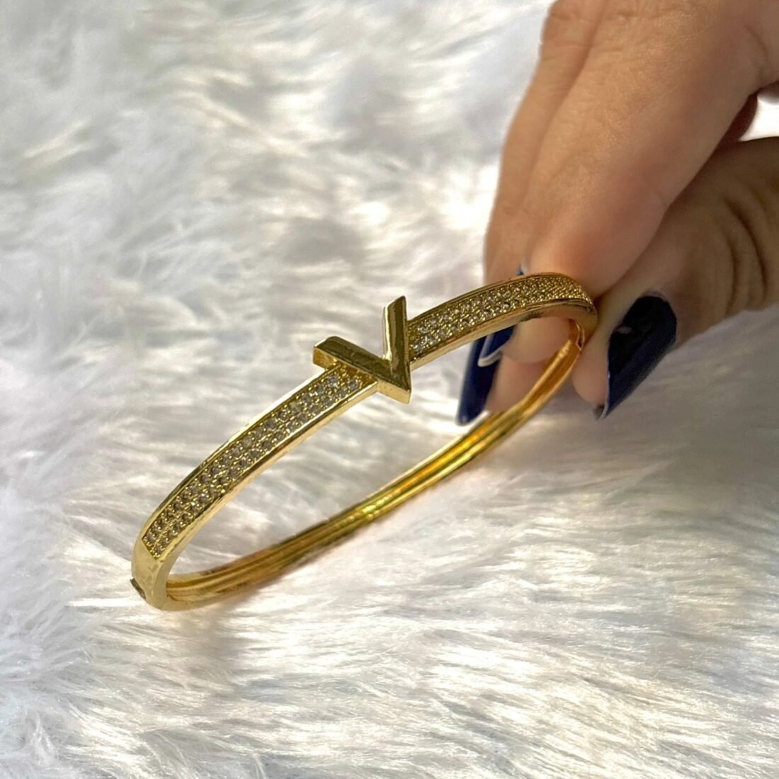 Golden Chevron Sparkle Kada