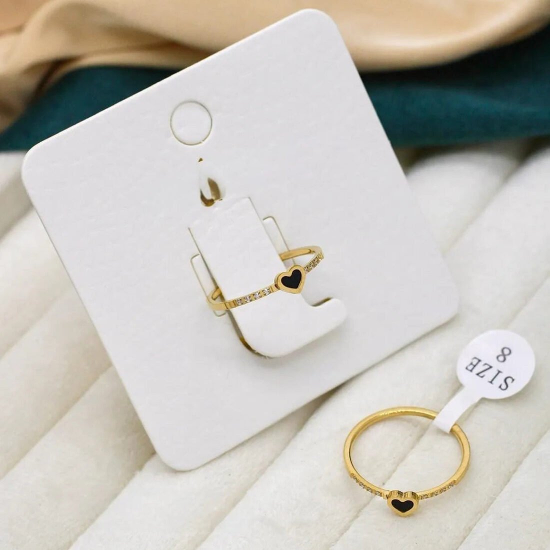 Amora Heart Spark Gold Ring