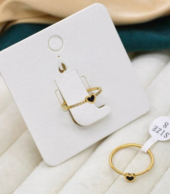 Amora Heart Spark Gold Ring