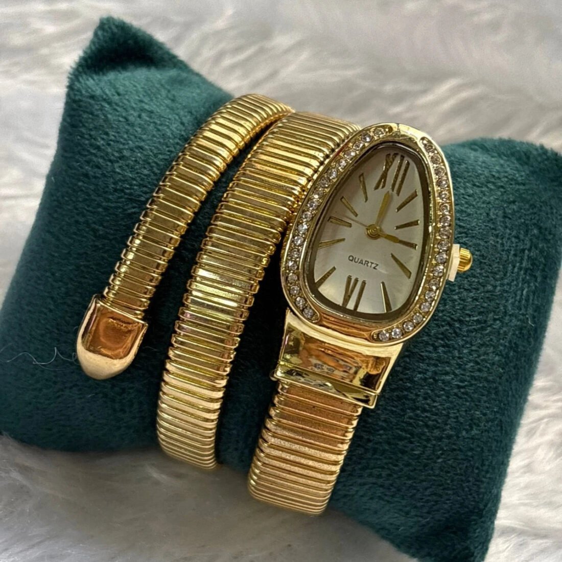 Aurora Gold Kada Watch