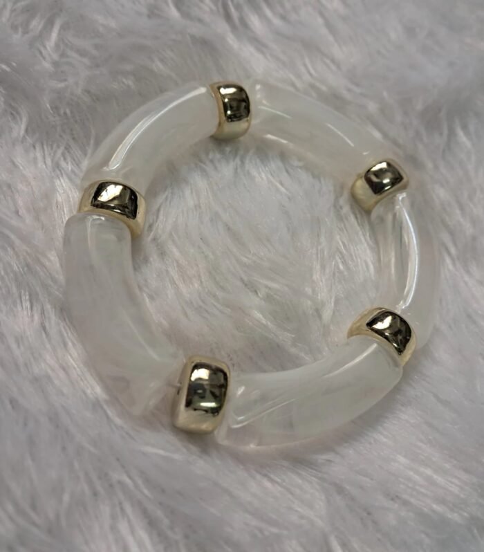 Pearl Mist Tube Bracelet
