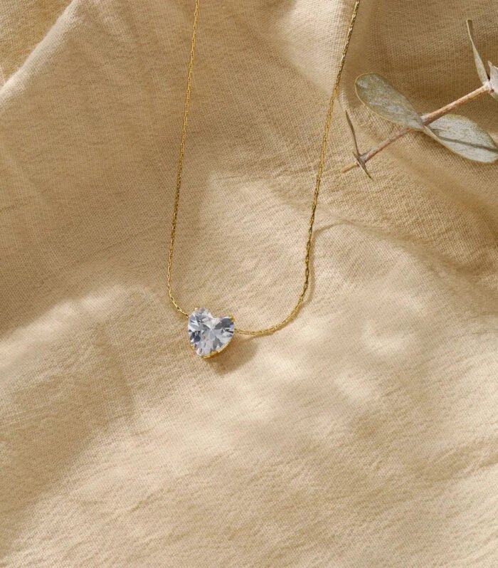 Lumina Heart Solitaire Necklace
