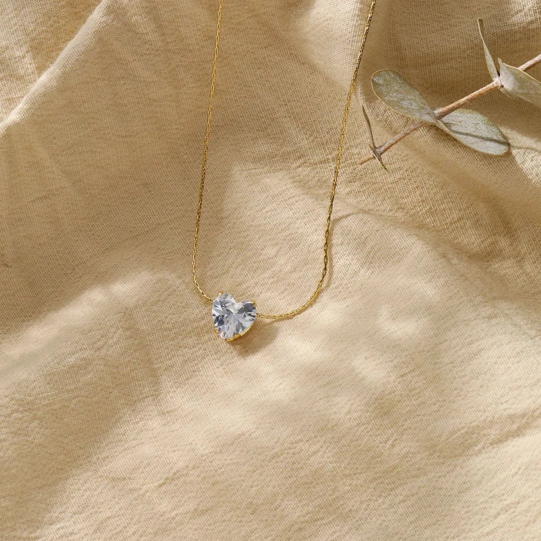 Lumina Heart Solitaire Necklace