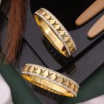 Luxury Monogram Crystal Gold Kada