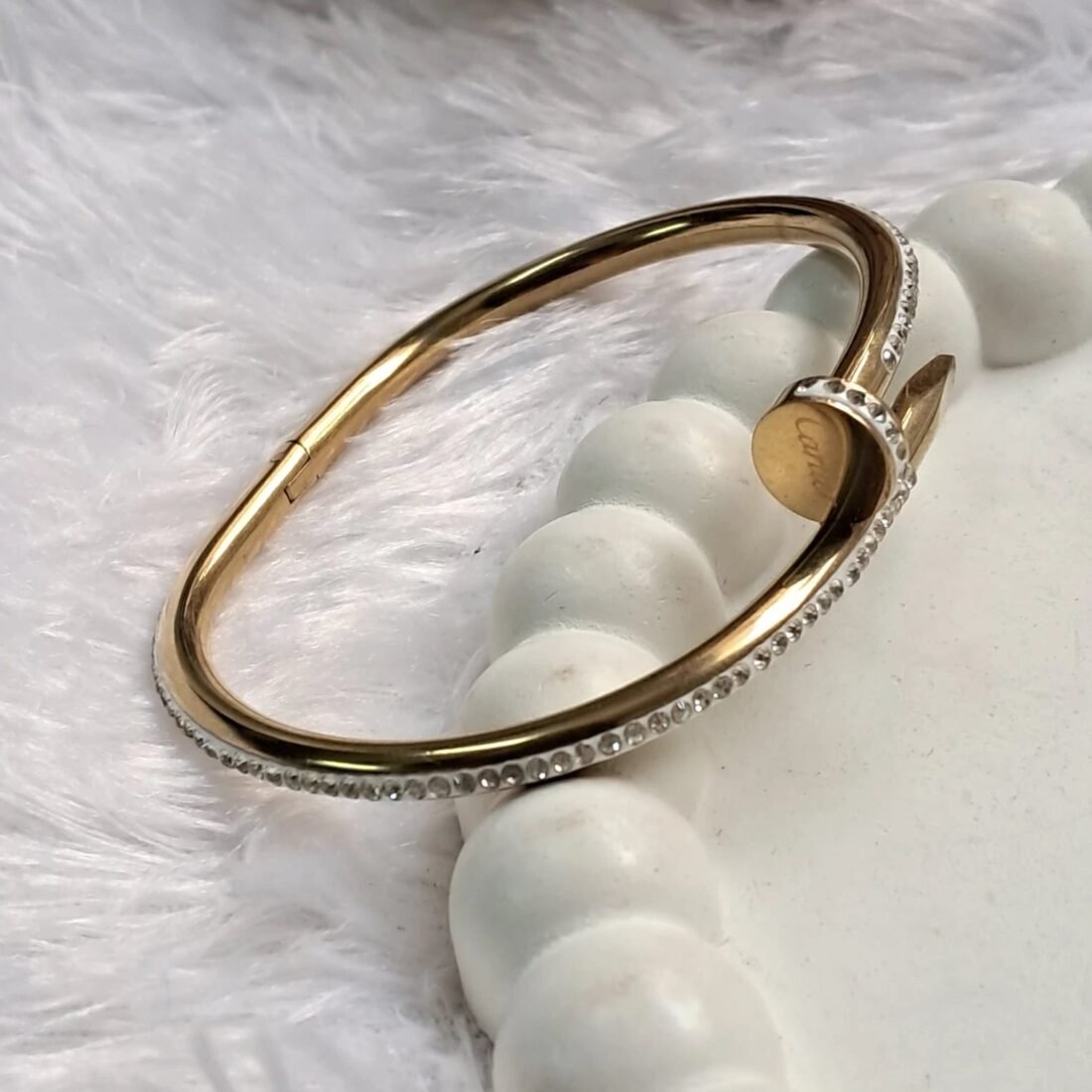 Luxury Nail Crystal Gold Kada