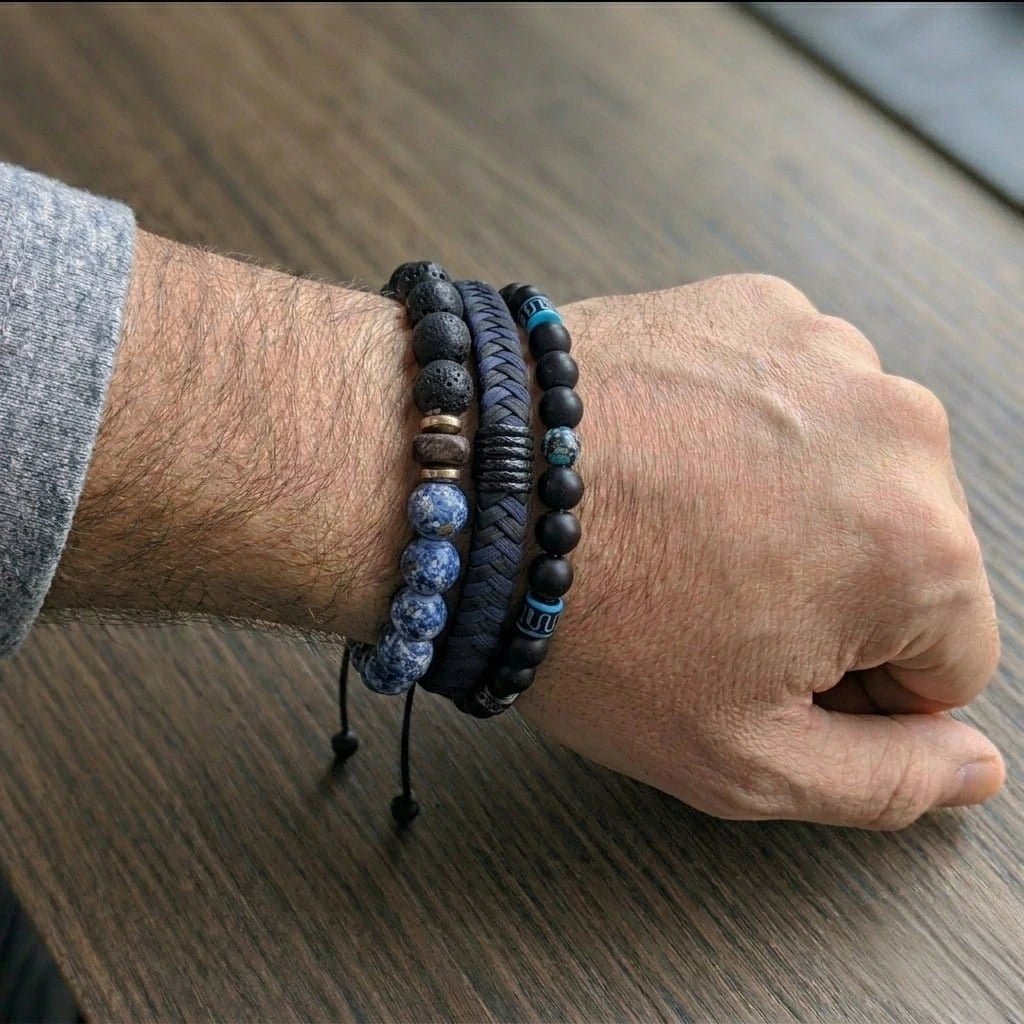 Ocean Lava Men’s Bracelet Stack
