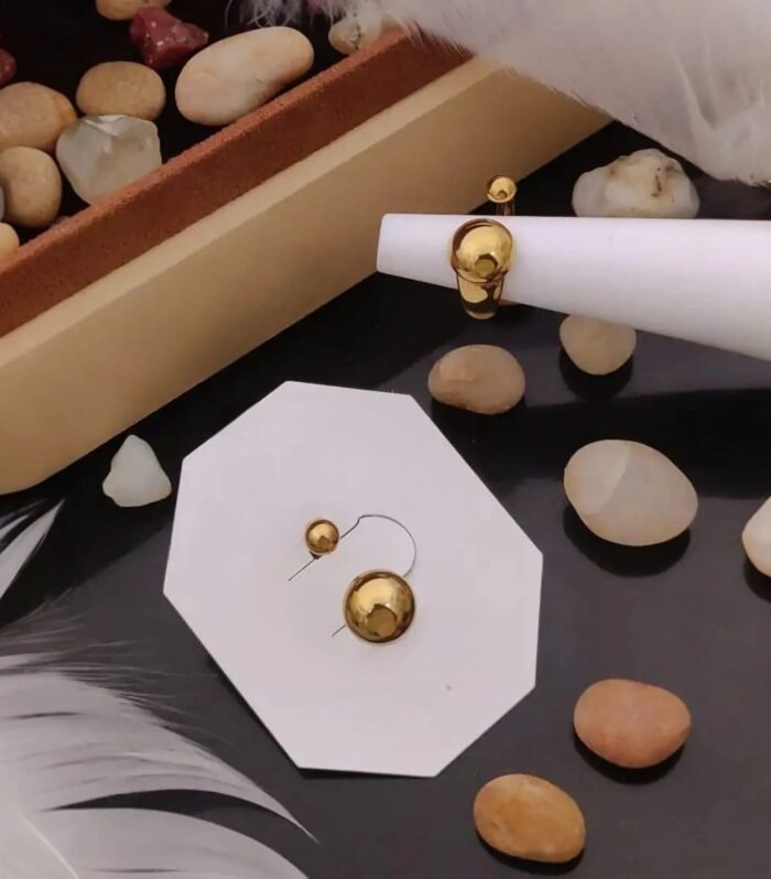 Orbis Dome Polished Gold Ring
