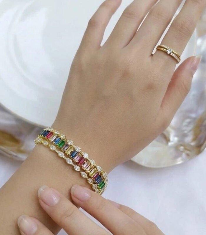Golden Luxe Tennis Bracelet
