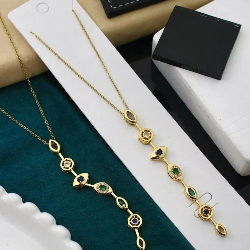 Royal Gem Drop Necklace
