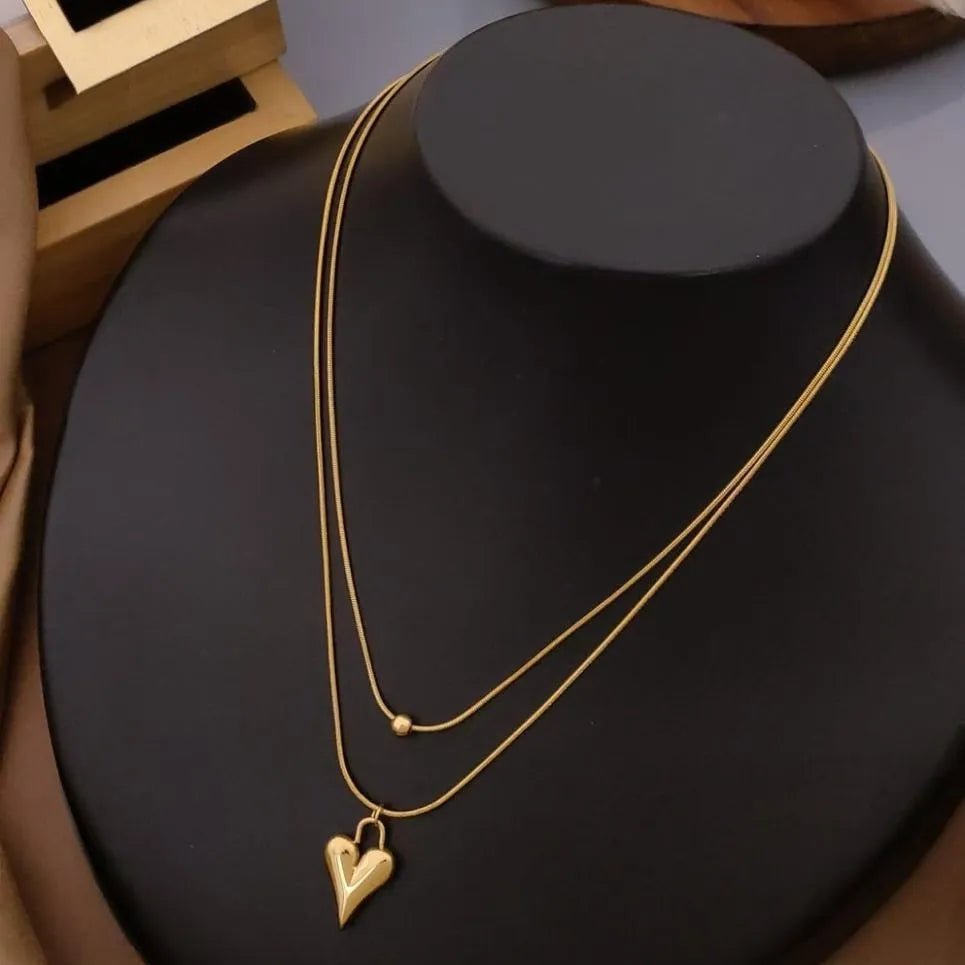 Royal Herringbone Layer Necklace