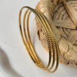 Royal Weave Gold Bangles (3SET)