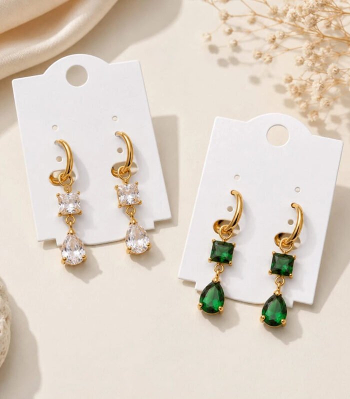 Royal Teardrop Duo Earrings