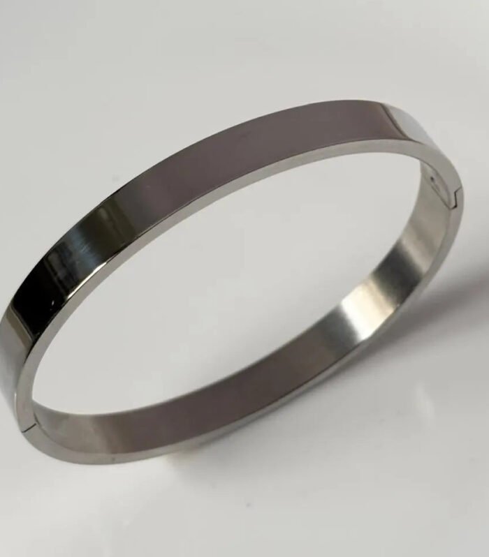 Silver Modern Plain Kada