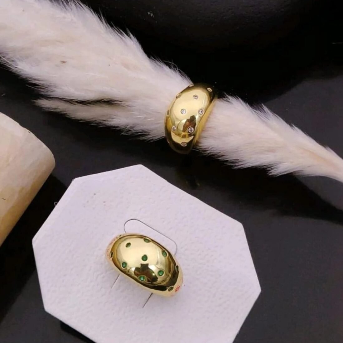 Stellar Dome Gold Ring